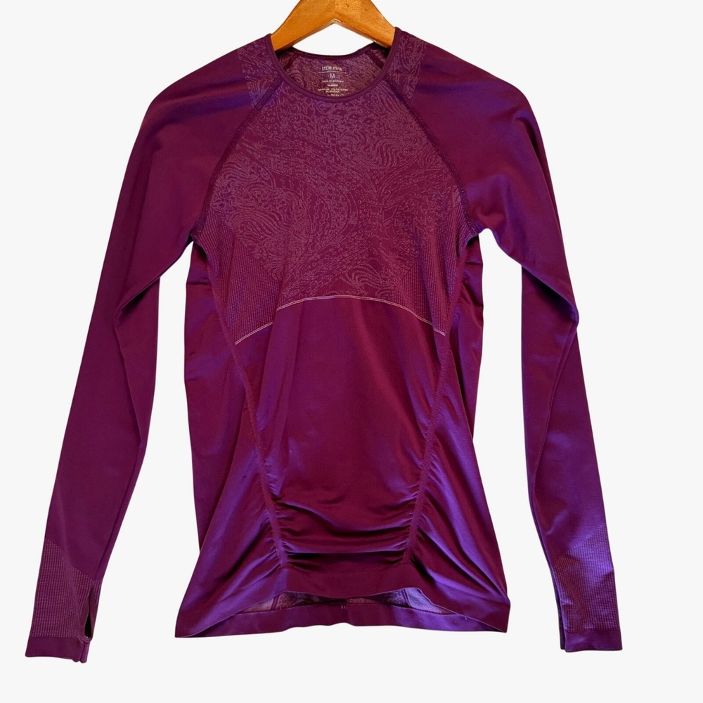 Title Nine Womens Seamless Paisley Long Sleeve Base Layer Top Size M Gorpcore